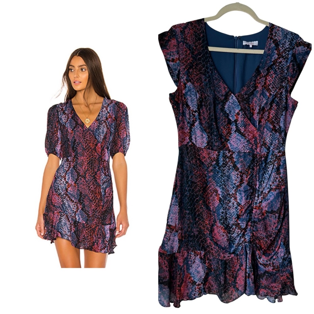 Parker Soliana Silk Blend Dress in Serpentina Size 6